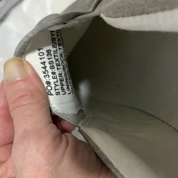 J.CREW Men’s Explorer Canvas Grey Slip On Shoe Size 11 - Picture 7 of 9